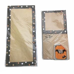 Halloween Planner Stationery Kit Set To Do List Pad Sticky Notes Kraft Paper